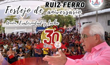 Festejarán 30 años de lucha organizada en la colonia Julio César Ruiz Ferro